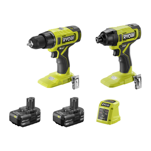 Ryobi 18V ONE Drill Driver Impact Driver Kit Bunnings New Zealand