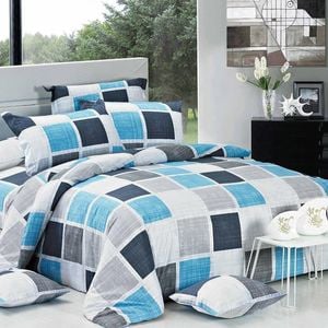 Fabric Fantastic Brinty King Size Quilt/doona/duvet Cover Set