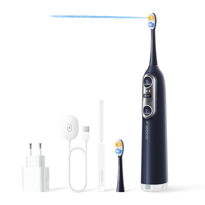 Soocas Neos II 2-in-1 Sonic Electric Toothbrush with Built-in Water Flosser, Dark Violet