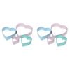 2 x 4pc Wiltshire Heart Shaped Cookie/Biscuit Bakeware Cutters