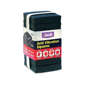 Jack 50 x 50 x 12mm Anti Vibration Squares - 8 Pack