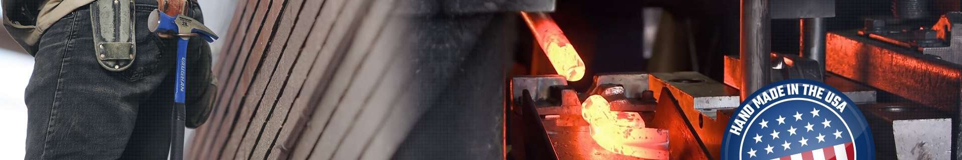 Hot red metal being welded
