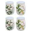 2x 2pc Urban Ceramic Botanicals Floral Salt and Pepper Shakers Set 8x6cm Blue