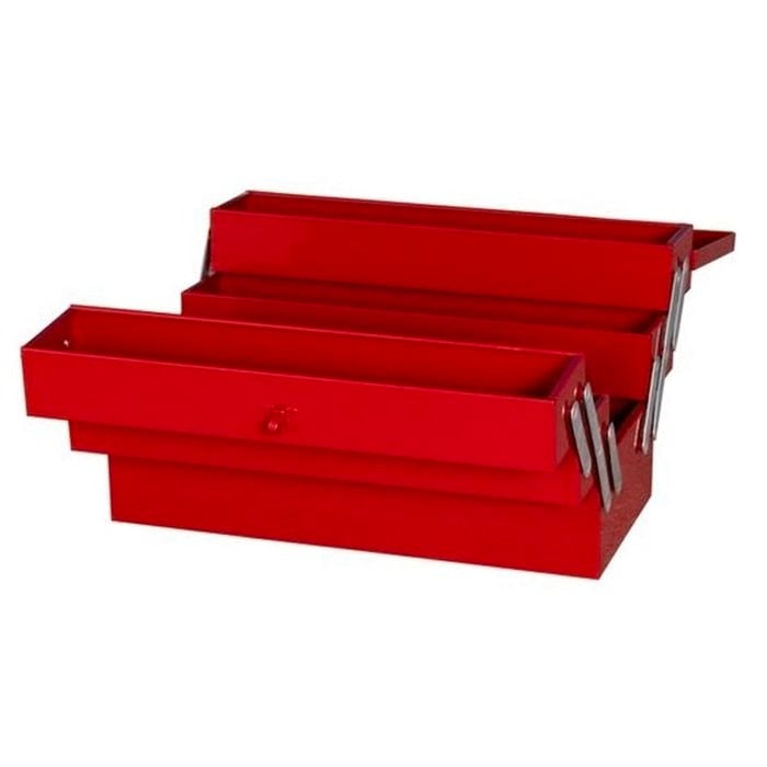 Craftright 460mm Red Tool Box with 5 Trays