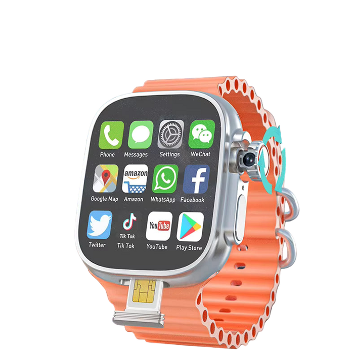 Android Smartwatch Rotary Camera Orange