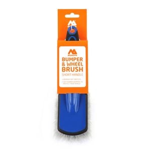 Morgan Blue Handle with Grey bristles Bumper & Wheel Brush -Short Handle