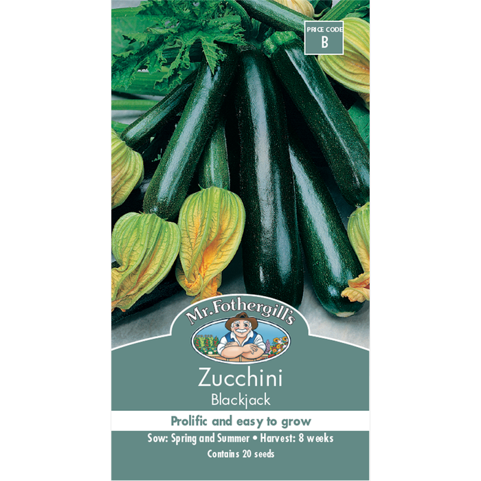 Mr Fothergill's Blackjack Zucchini Vegetable Seeds