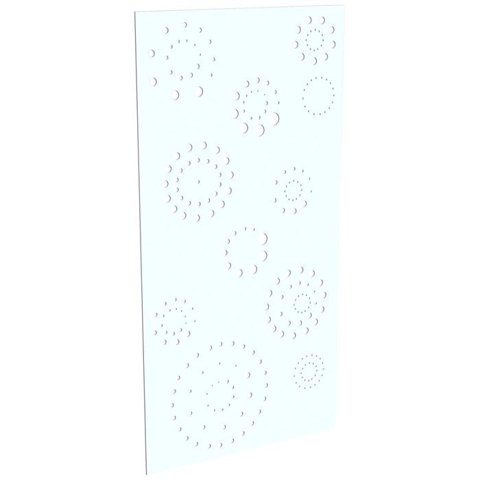 ProtectorAl 300-1200w x 1201-2400h Gloss White/Satin White Fireworks Unframed Composite Deco Panel