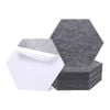 iDeer Life Acoustic Foam 12PCS Sound Panels Wall Tiles (Hexagon Shape Dark Grey)