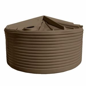 Clark Tanks 23600L Round Poly Water Tank - Autumn Brown