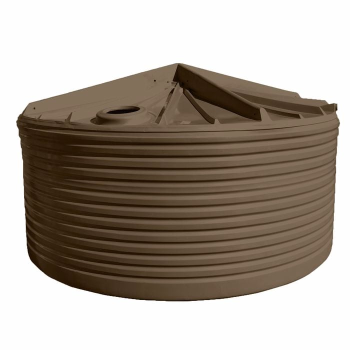 Clark Tanks 23600L Round Poly Water Tank - Autumn Brown