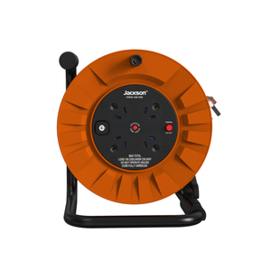 Jackson Rugged 25m Heavy Duty Cable Reel With 4 Outlets