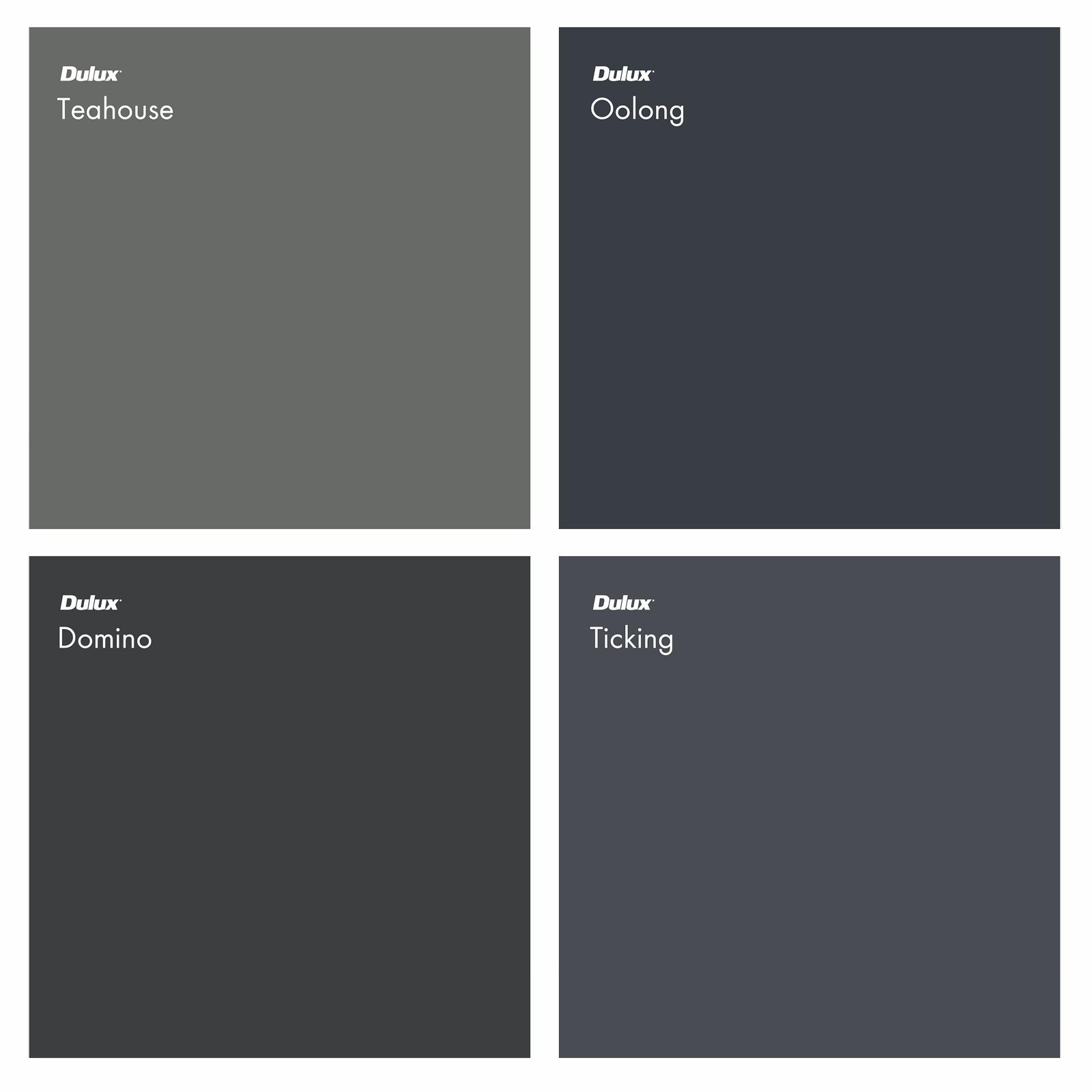 Dulux Sample Dark Greys Colour Sticker Samples Bunnings Australia