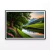 Serene River with Trees  Print 100% Australian Made 90x60cm  (Poster)