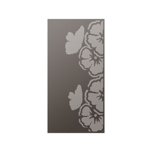 Walpix 1800 x 900 x 2.5mm Perforated Aluminium Decorative Screen Flat Profile Mallow - Hamersley Brown