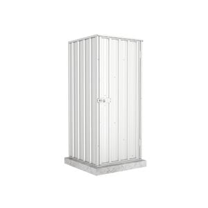 Absco Sheds 0.78mW x 0.78mD x 1.80mH Surfmist Basic Single Door Garden Shed