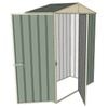 Build-a-Shed 1.5 x 0.8 x 2.3m Single Hinged Door Gable Shed with Single Hinged Side Door - Green