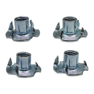 M8 Zinc Plated T Nut - 4 Pack