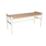 SK Designer Living | Replica Jorgen Baekmark J83B Bench Seat | 110cm | Bone White & Natural