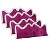 SOGA 4x 180cm Burgundy Pillows