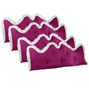 SOGA 4x 180cm Burgundy Pillows