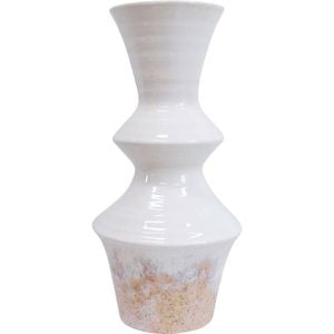 LVD Ceramic Mediterranean Vase Flower Pot Tabletop Home/Garden Decor White
