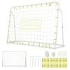 Costway 2-in-1 Kids Soccer Goal Adjustable Football Rebounder Net Training