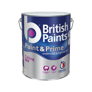 British Paints Ceiling Paint & Prime White - 10L