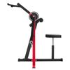 Vevor Preacher Curl Machine Black Red 2 In 1 Bicep Curl Machine And Triceps Extension For Home Gym