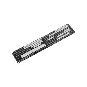 Sunrise Vin Number Plate 50 X 250mm - Vnpl