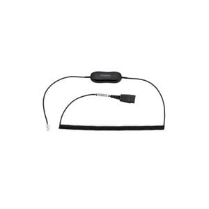 Jabra GN1218 2m AC Attenuation Coiled Cable - Black