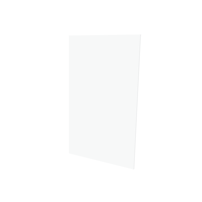 Vistelle 2070 x 1250 x 4mm Salt High Gloss Acrylic Bathroom Panel