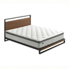 Zinus Queen Ironline Bamboo Metal Bed Frame & Pocket Spring Mattress Set, 30cm Euro