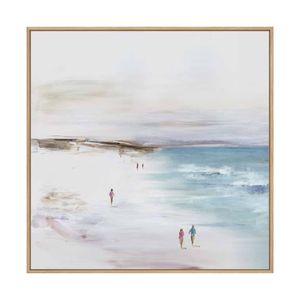 Artey | Summer Solitude II - Framed Canvas - Natural Frame - 84 x 84cm