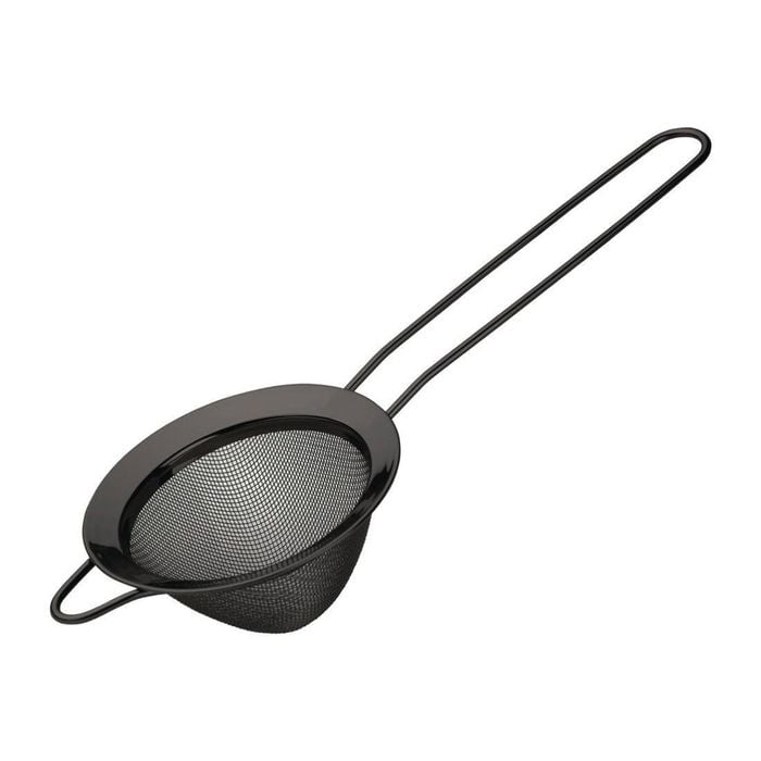 Olympia Mesh Strainer Fine Mesh Gunmetal Barware Gunmetal 36x83x200mm Commercial Cocktail Barware Stainless Steel