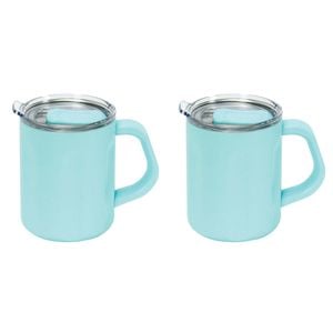 2PK Annabel Trends The Big Mug 470ml Double Walled Stainless Steel - Blue