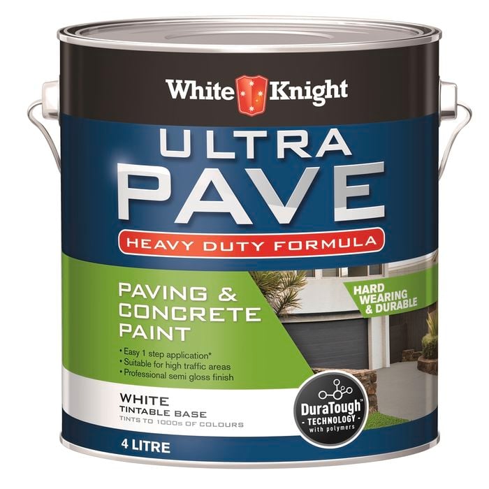 White Knight 4L White Ultra Pave Heavy Duty Paving Paint - 4L