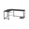 Artiss L-Shaped Computer Desk Black