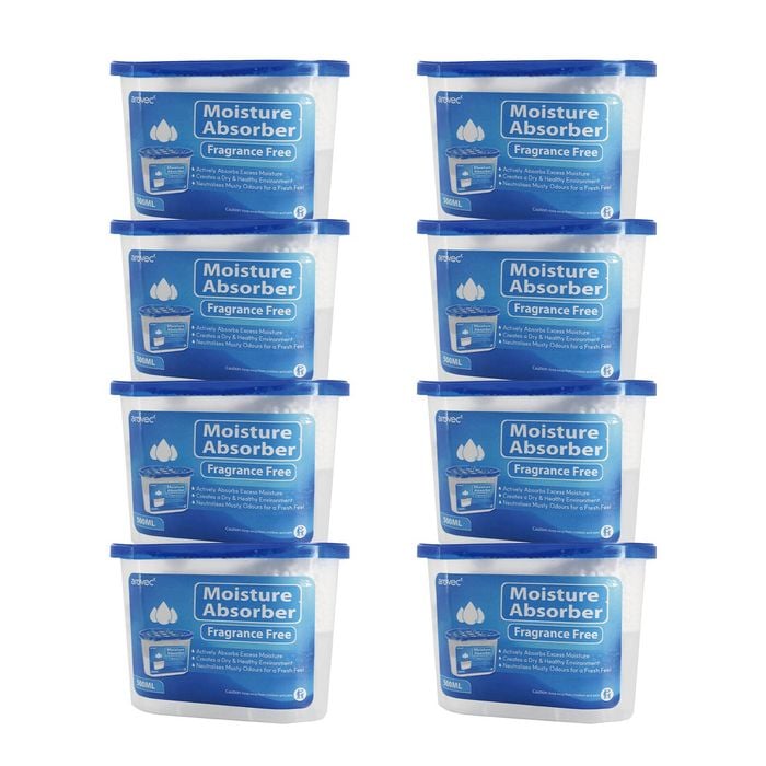 AROVEC Moisture Absorber 500mL for Laundry Room, Wardrobe, Storage, 8-Pack