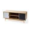 Foret Tv Cabinet Stand Entertainment Unit Storage Shelf 140cm Wooden