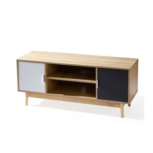 Foret Tv Cabinet Stand Entertainment Unit Storage Shelf 140cm Wooden