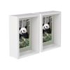 Nicola Spring 5" x 7" White 3D Deep Box Photo Frames - 4" x 6" Mount - Pack of 2