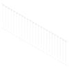 ProtectorAl 1201-2400 x 900mm Pearl White Raked Up to 15º Flat Top Garden Fence Panel