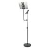 Aidata US-2119WM Microphone Straight Tablet Floor Stand Black w/ MEDIUM Bracket
