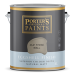Porter's 4L Old Stone Wall Eggshell Finish Broadwall Washable Paint - 4L