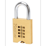Master Lock 50mm Brass Resettable Combination Padlock