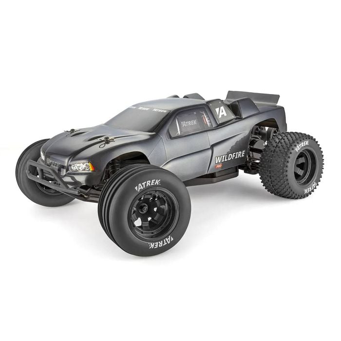 Atrek Wildfire Pro Rc Stadium Truck Electric Brushless 2wd 1/10 Scale Rtr - Carbon