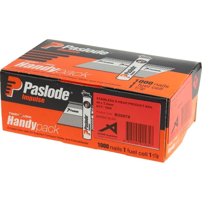 Impulse 44 x 3.15mm Stainless Steel D Head Nail - 1000 Pack