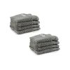 8pc Onkaparinga 30x30cm Avalon Face Washer 550gsm Warm Silver