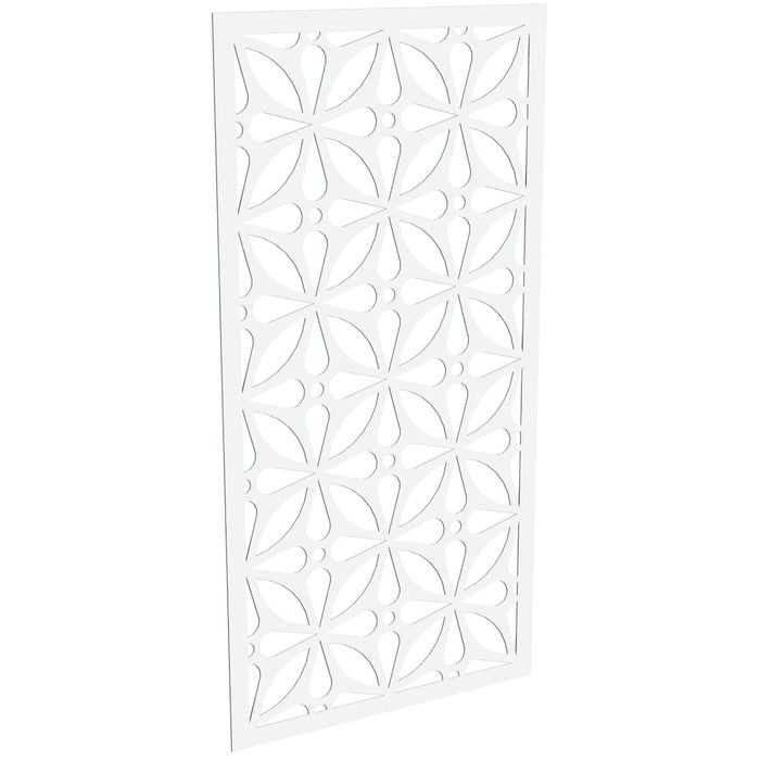 ProtectorAl 300-1200 x 1201-2400mm Satin White/Gloss White Morrocco Unframed Composite Deco Panel